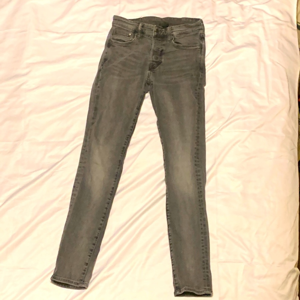 Gray Mens Skinny Jeans